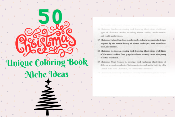 50 Unique Christmas Coloring Niche Ideas for Designers