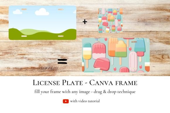 Elevate Your Branding with the License Plate - Canva Frame