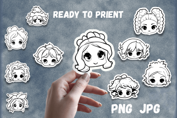Printable Cute Girls Faces Stickers: A Designer's Guide