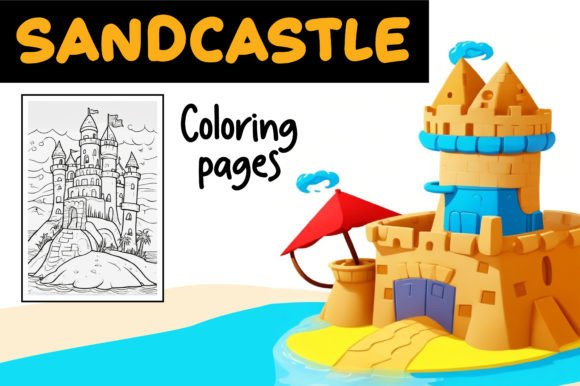 Sandcastle Coloring Pages: A Designer's Creative Asset