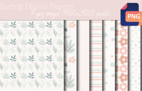 Spring Digital Papers: Elevating Visual Projects with Seasonal Textures