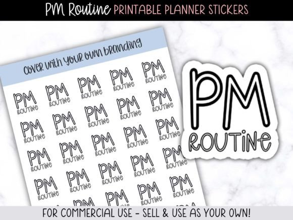 Streamline Your Design Process with PM Routine Planner Stickers