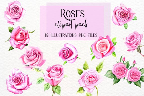 Watercolor Roses: Elevate Your Designs with Timeless Illustrations